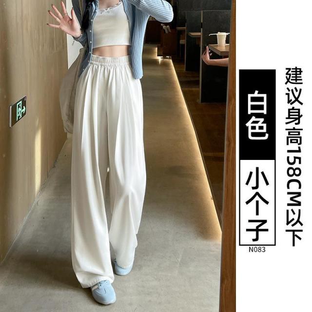 13321879.复古天丝牛仔裤女春季山本裤高腰直筒宽松薄款阔腿牛仔裤