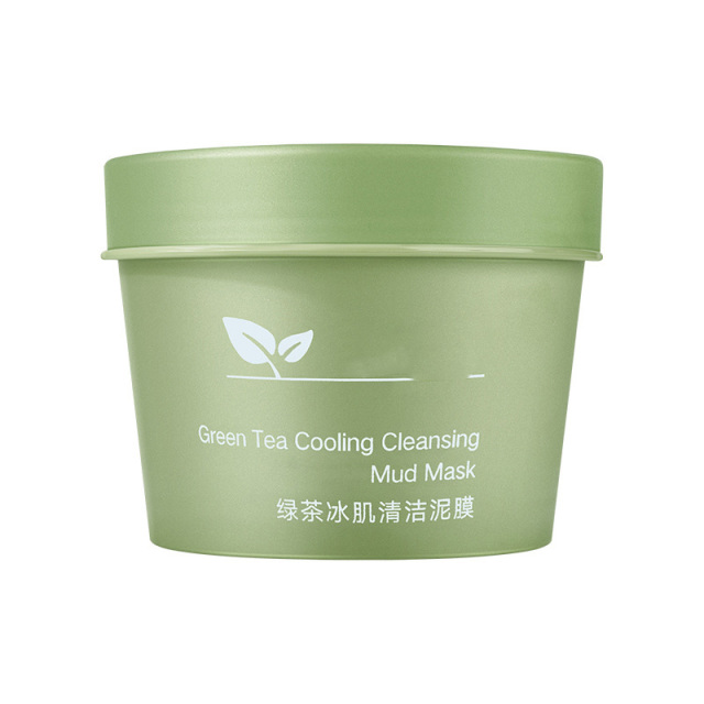 11800755.【2件装】绿茶冰肌清洁泥膜补水保湿滋润控油清洁毛孔涂抹式面膜100g