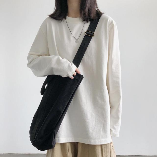 12891103.长袖T恤女秋季白色内搭打底衫韩版上衣服女