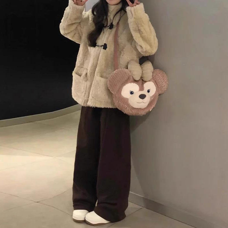 12893971.小个子香风羊羔毛绒外套女春秋季感摇粒绒上衣秋冬