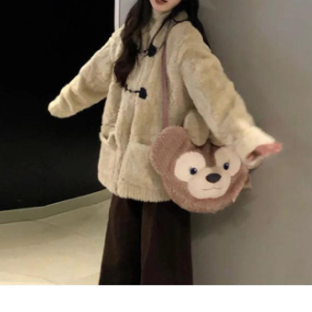 12893971.小个子香风羊羔毛绒外套女春秋季感摇粒绒上衣秋冬