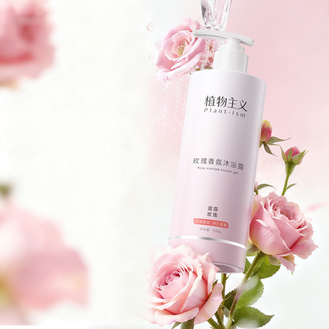 12684240.植物主义玫瑰香氛沐浴露持久留香72小时花香水保湿清爽润肤深层清洁沐浴乳