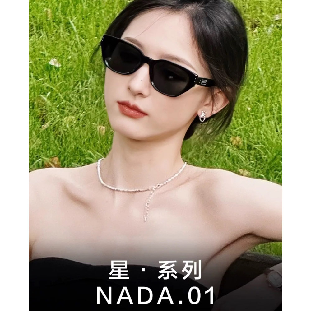 11712782.【明星同款】新款GM墨镜NADA同款尼龙镜片UV400复古猫眼旅行拍照
