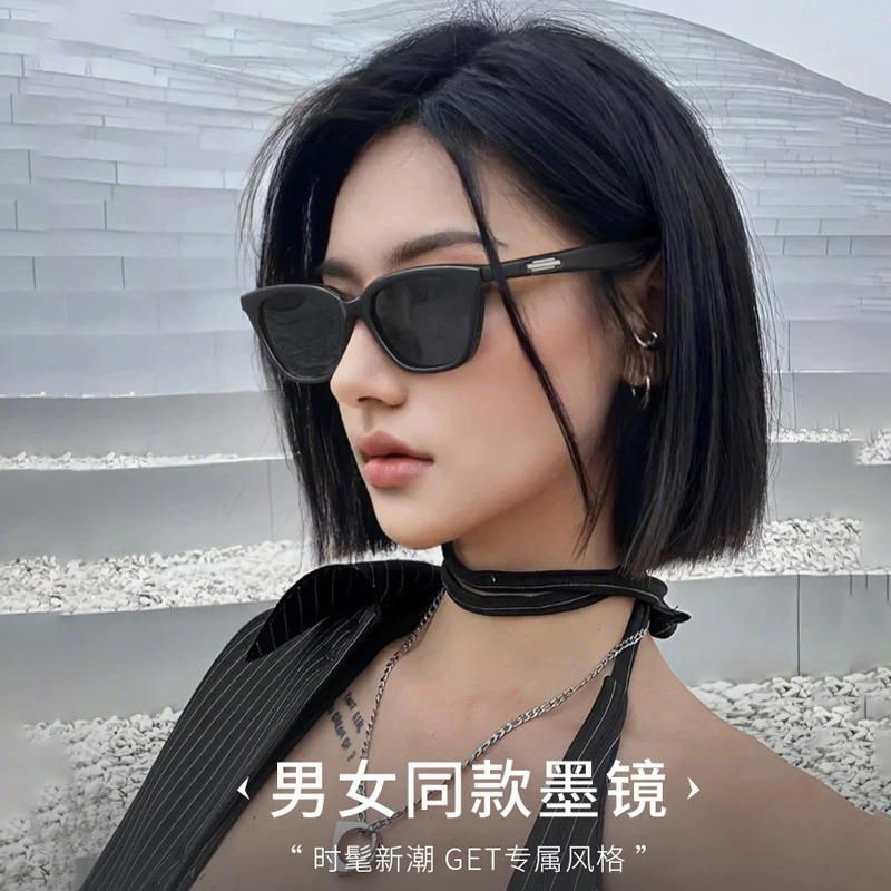 11724800.【明星同款】GM复古猫眼LOTI太阳镜防晒防紫外线UV400尼龙镜片