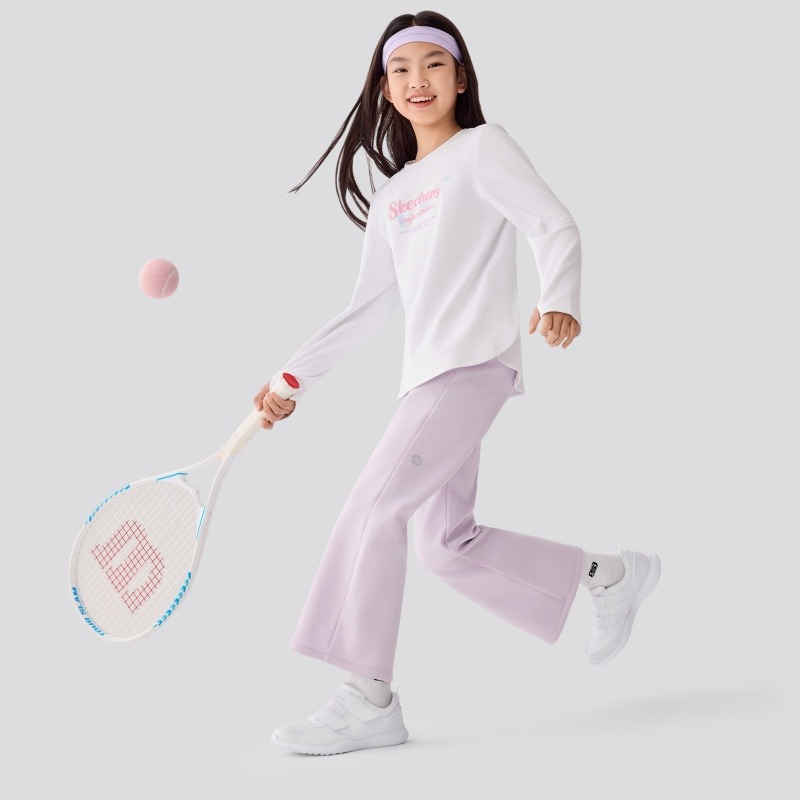 12618595.【校园小白鞋】斯凯奇女童休闲日常舒适魔术贴运动鞋