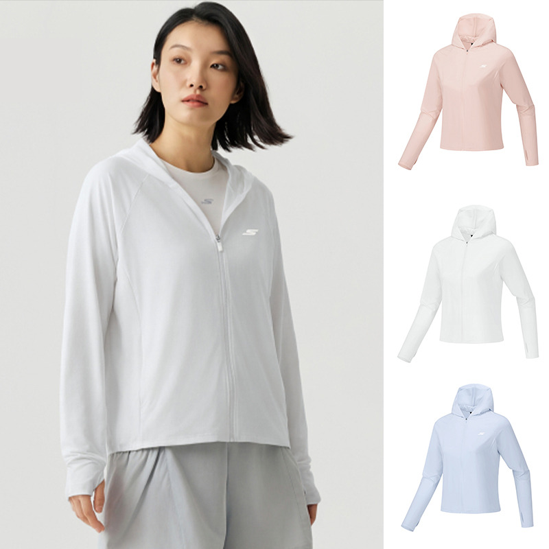13300980.斯凯奇【轻量户外】春夏薄款女式外套健身运动外套女户外骑行风衣
