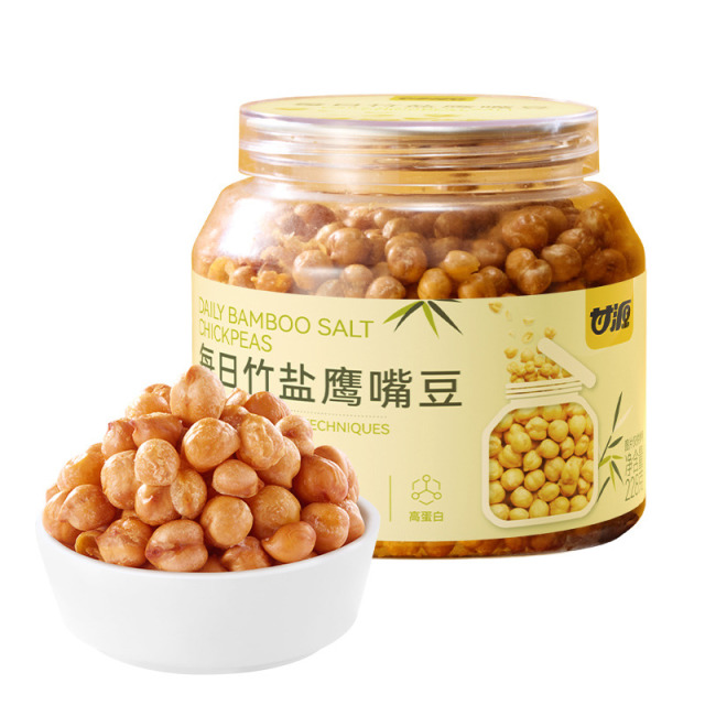 12680026.【高蛋白 高膳食纤维】甘源每日竹盐鹰嘴豆甘草鹰嘴豆安格斯牛肉鹰嘴豆228g