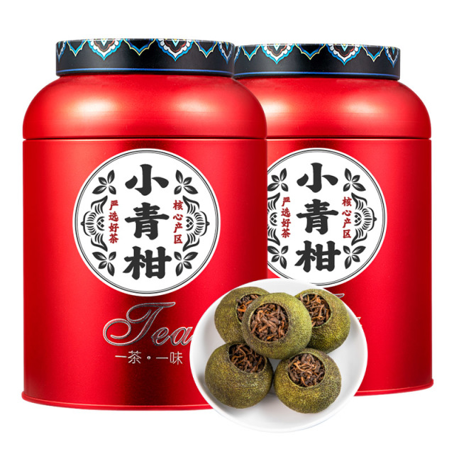 12956013.小茶日记 正宗广东小青柑500g茶叶 2025普洱茶熟茶小青柑天马梅江一号正宗陈皮桔茶叶自己喝送礼