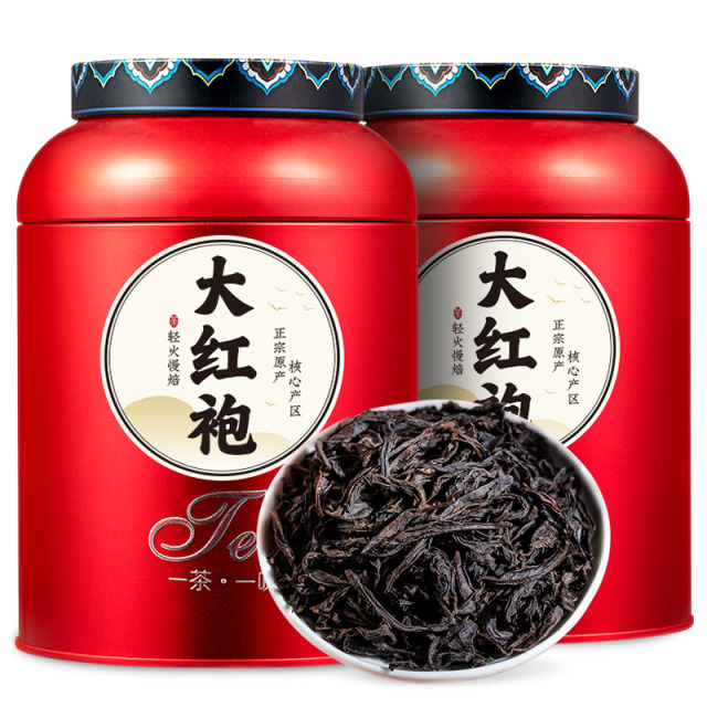12967388.小茶日记 武夷正宗岩茶大红袍肉桂500g新茶叶乌龙茶自己喝送礼送长辈配礼袋口粮茶