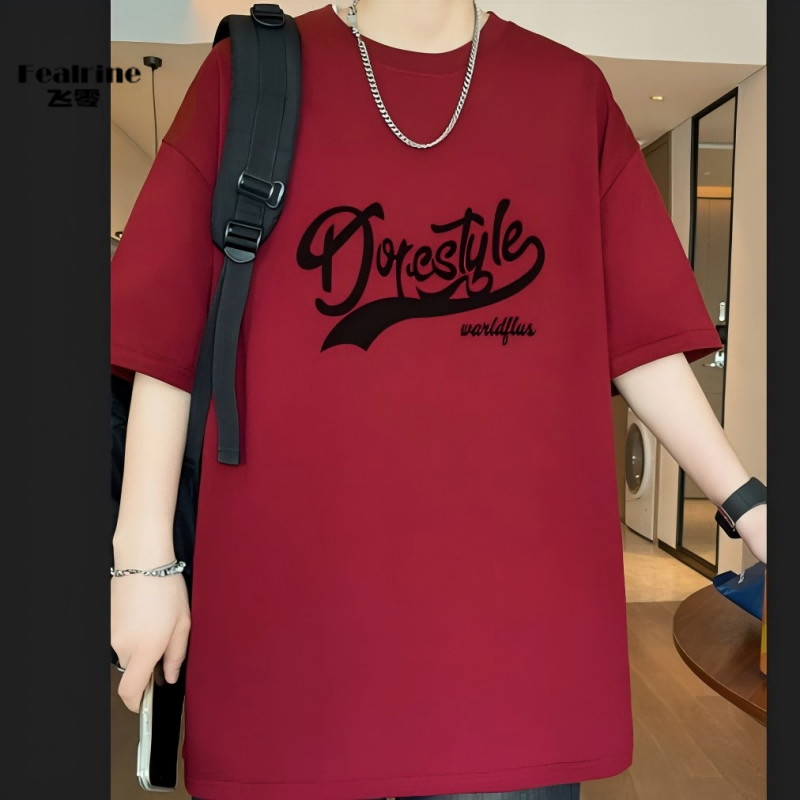 12111631.飞零2026港风精梳棉紧赛络纺纯棉T恤