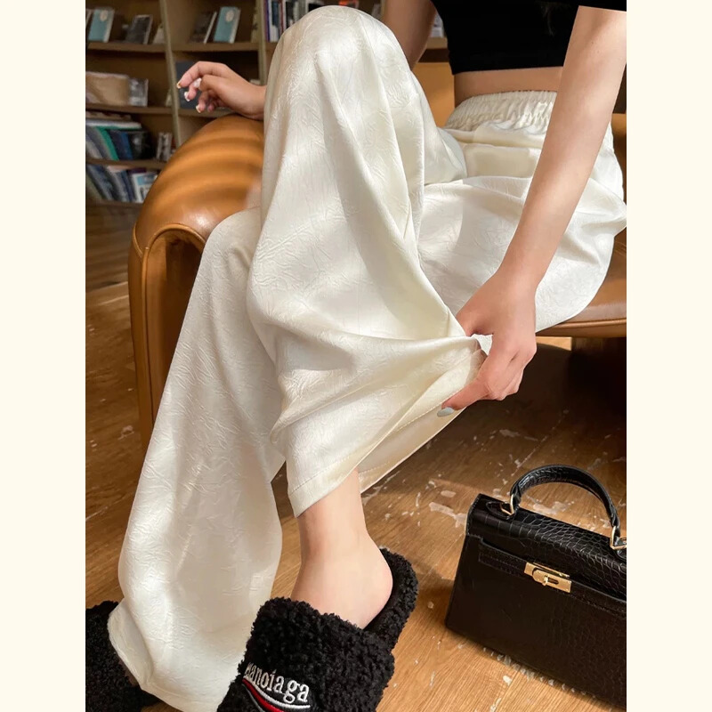 12106763.中年妈妈休闲长裤显瘦洋气中老年女装直筒休闲裤子