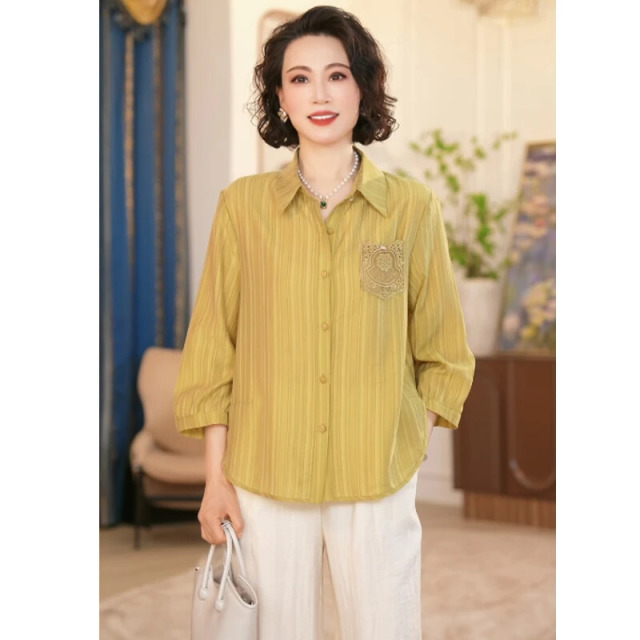 12326364.新款洋气中老年女装中年妈妈春夏新中式上衣服