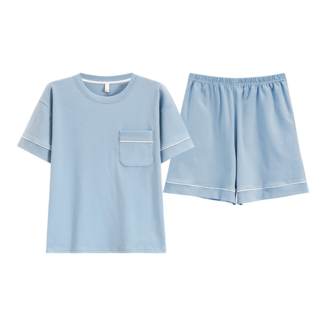 11853016.雅鹿可外穿大码女士家居服套装春夏纯棉短袖短裤睡衣休闲凉爽柔软亲肤透气舒适薄款2026新款