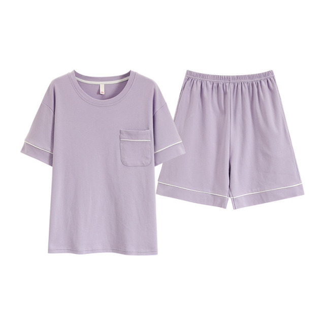 11853004.雅鹿女士纯棉家居服套装春夏款短袖短裤大码可外穿睡衣凉爽休闲柔软亲肤透气舒适薄款2026新款全棉面料女款居家外出两穿
