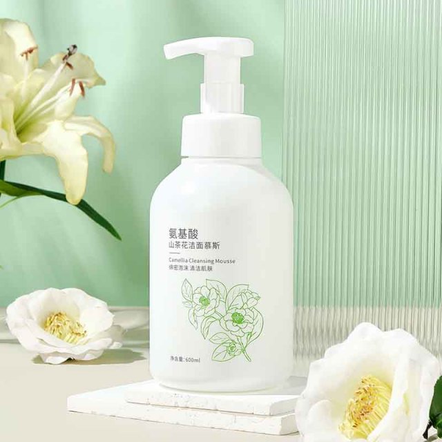 12364078.氨基酸山茶花洁面慕斯清洁温柔补水绵密泡沫洁面乳洁面慕斯