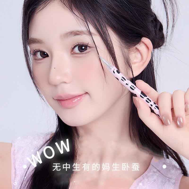 12387119.哇塞眼线笔卧蚕笔胶极细棕色花菜熊眼线液笔