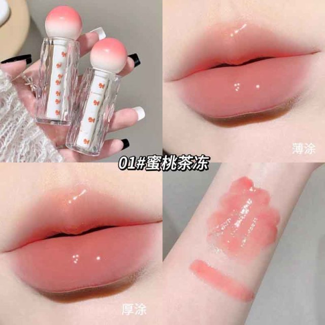 12389988.水光透漾唇蜜镜面玻璃嘟嘟唇素颜唇釉显白滋润口红