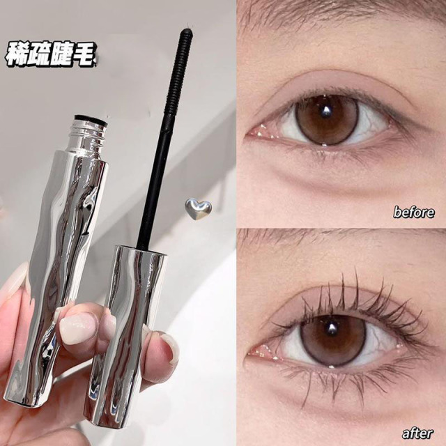 12389634.【2件装】卷翘小银棒睫毛膏睫毛打底膏自然浓密纤长卷翘不晕染防水