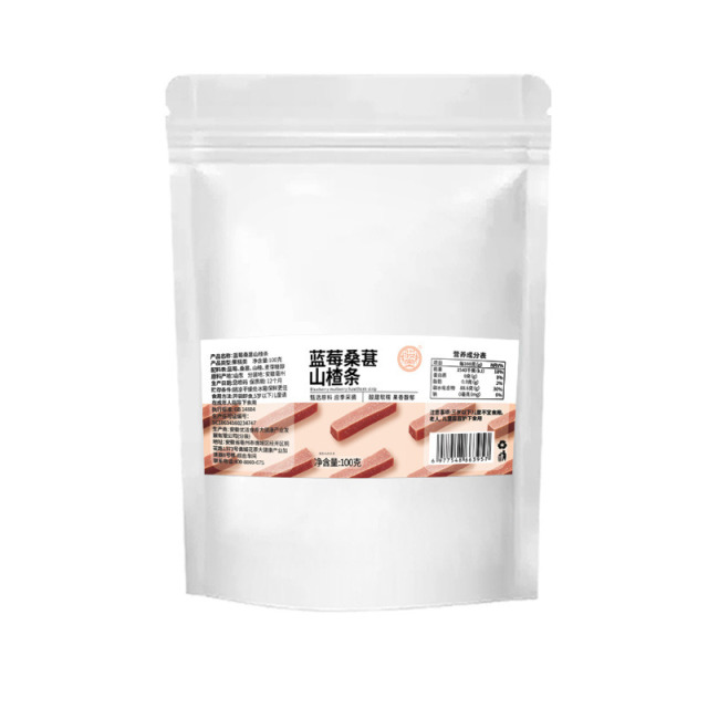 12674574.蓝莓桑椹山楂条100g*2袋酸甜可口开胃糕点零食休闲