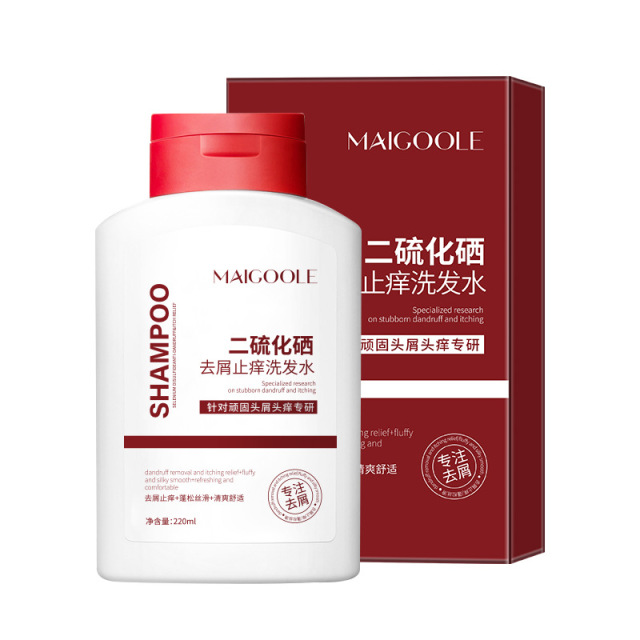 12813455.二硫化硒去屑止痒洗发水220ml/瓶改善毛躁蓬松丝滑柔韧