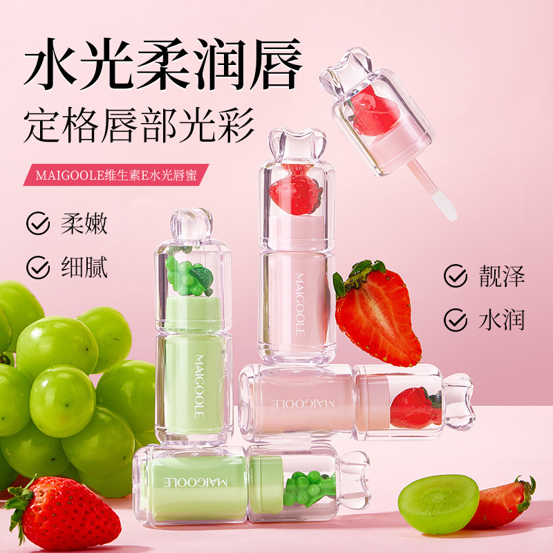 12814203.维生素E水光唇蜜2g/支清新留香改善干燥补水保湿水果淡香
