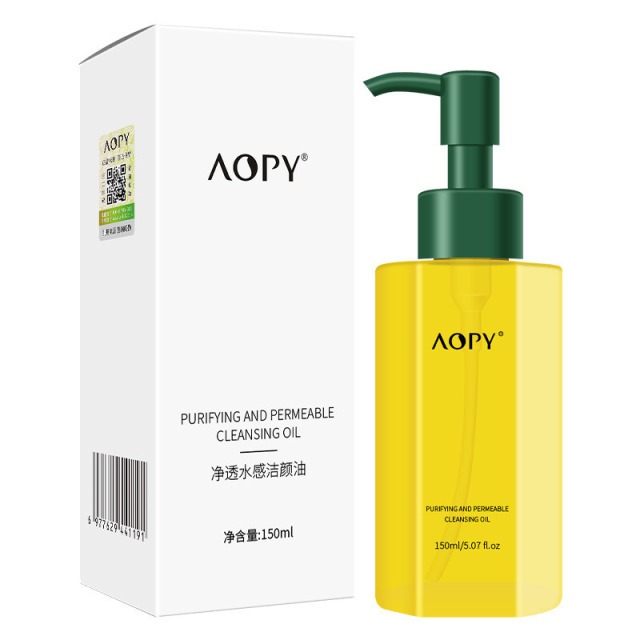 12858564.净透水感洁颜油150ml/瓶面部深层清洁卸妆眼唇脸三合一