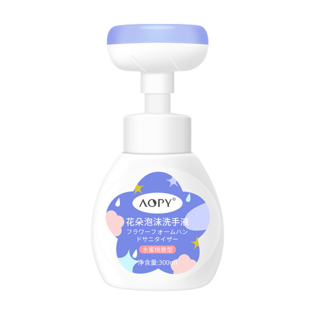 12858593.花朵泡泡洗手液300ml/瓶植物家用洗手液按压泡沫