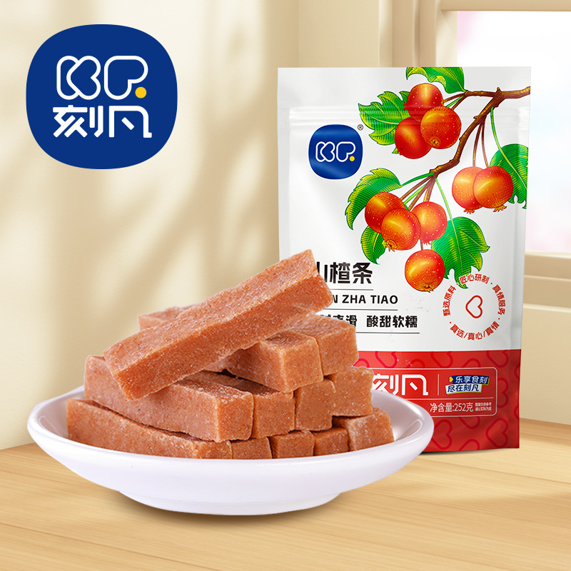 12867741.山楂条252g袋装酸甜果脯蜜饯山楂干水果干休闲办公零食品