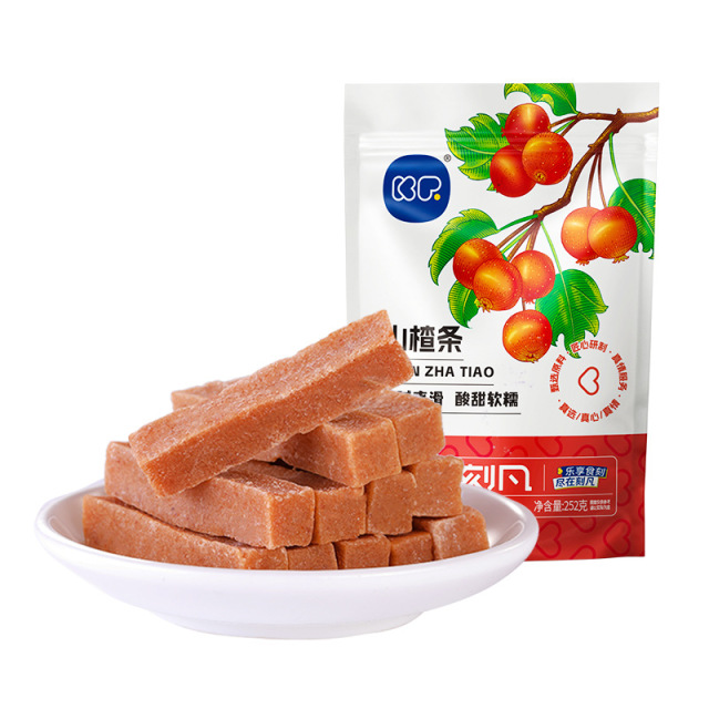 12867741.山楂条252g袋装酸甜果脯蜜饯山楂干水果干休闲办公零食品
