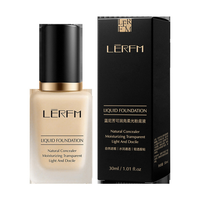 12828827.【特惠】蓝尼芳可润亮柔光粉底液保湿持久遮瑕不卡粉自然不脱妆粉底液
