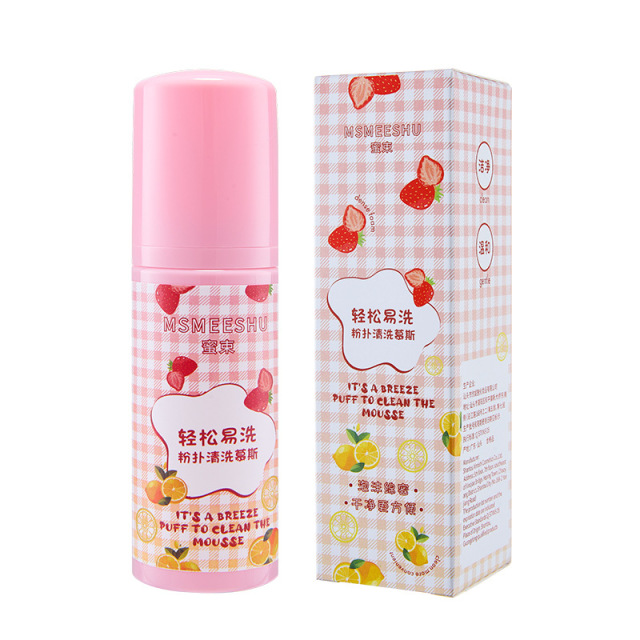 12416286.粉扑清洗慕斯一按出泡轻松易洗化妆刷美妆蛋专用泡沫清洁剂女