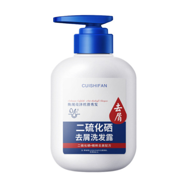 12690874.二硫化硒洗发水300ML/瓶去屑蓬松控油止痒柔顺温和清洁