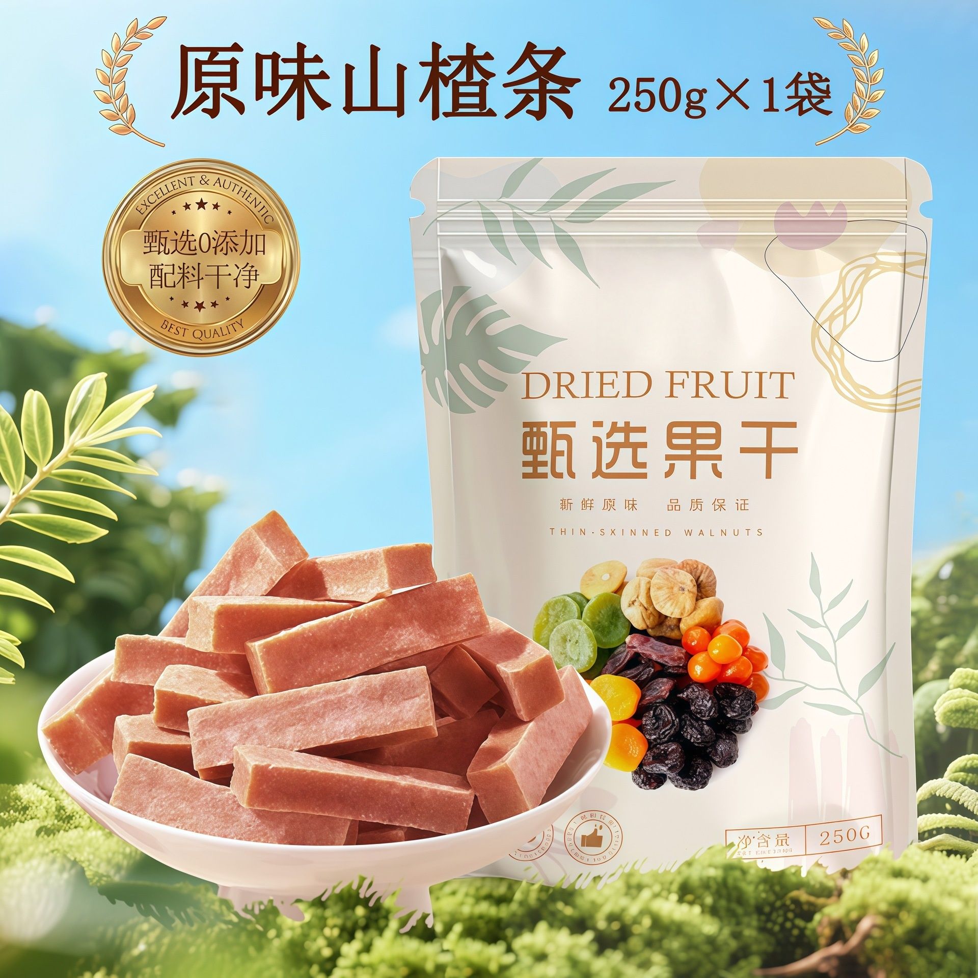 12710661.山楂条山楂片干袋装特级山楂圈休闲零食果脯果干山楂制品蜜饯水果干