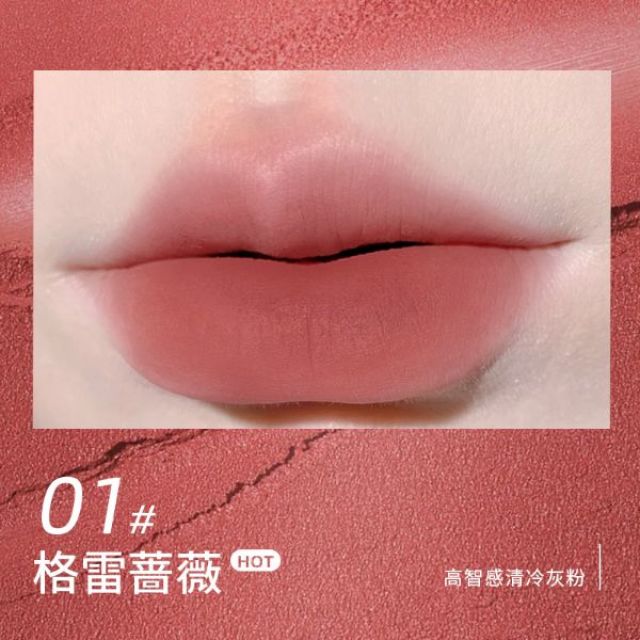 13173627.粉雾丝滑口红笔2g/支哑光复古不易沾杯秋冬棕色系低饱和显白口红女