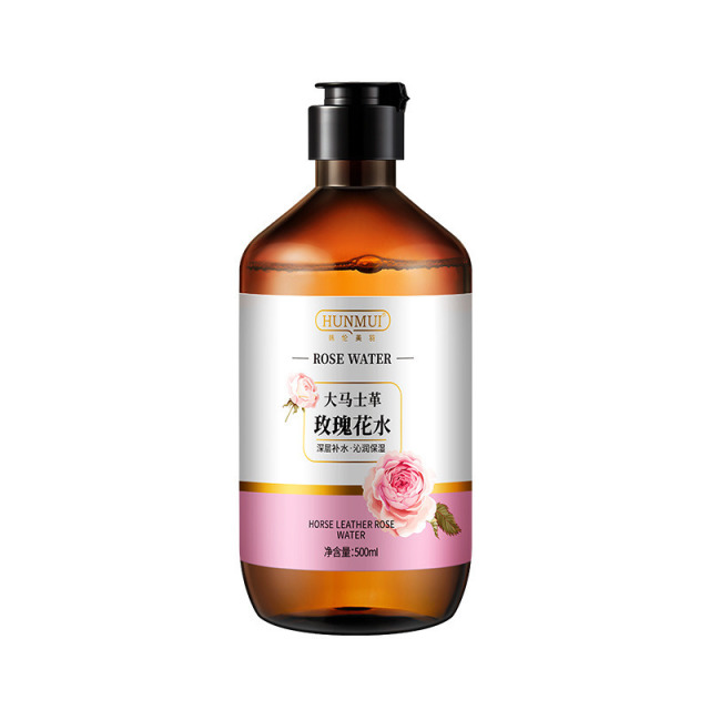 13212095.大马革玫瑰花水500ml/瓶纯露爽肤水湿敷水舒缓维稳保湿水