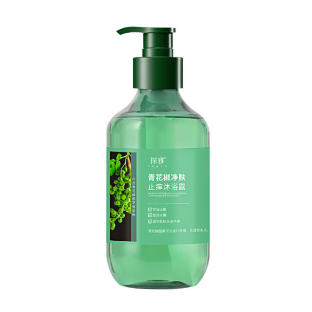 13303959.青花椒净肤止痒沐浴露300ml/瓶深层清洁舒缓滋润保湿洁净嫩滑沐浴乳