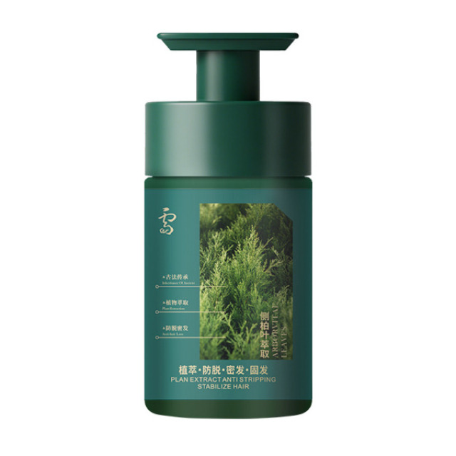 13305039.何首乌侧柏叶防脱固发洗发水500ml/瓶植物草本控油去屑蓬松洗发皂液
