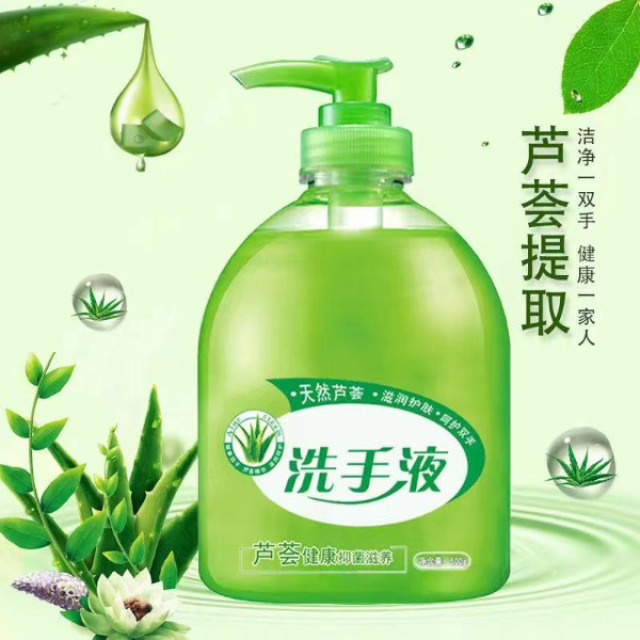 13364447.芦荟清香洗手液500g/瓶清香型抑菌清洁保湿按压瓶儿童家用家庭装