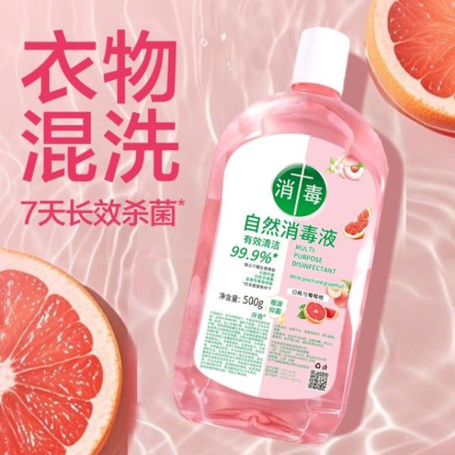 13368017.自然消毒液家居内衣消毒清洁液儿童衣物消毒液鞋子清洁除菌