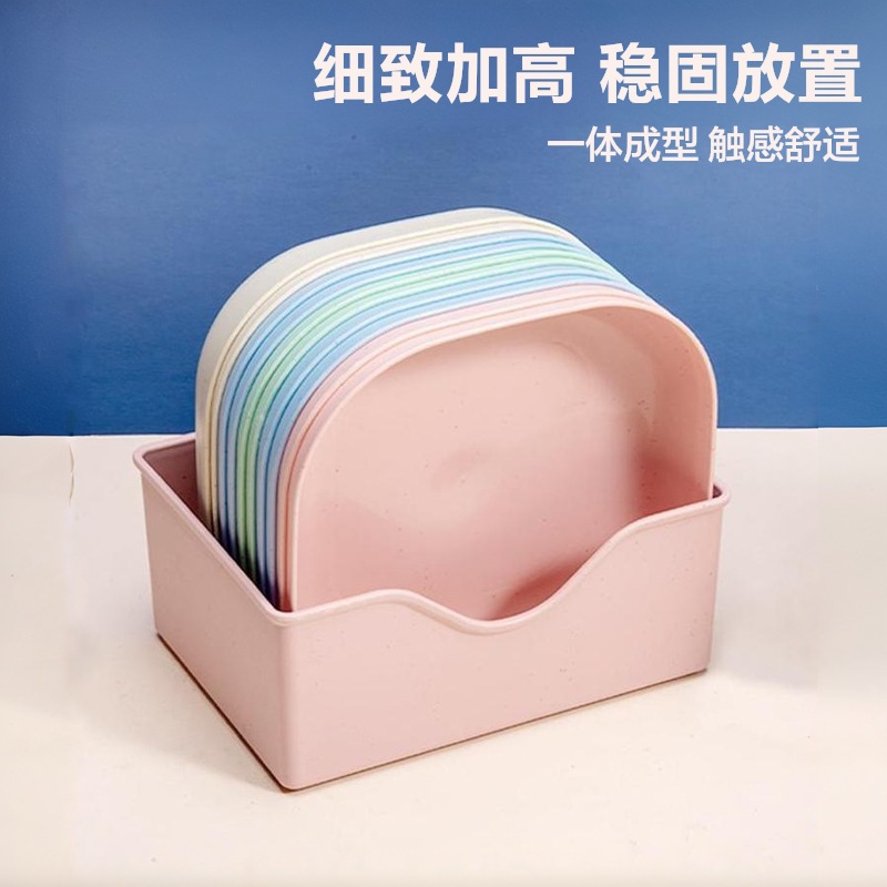 13377106.日式餐桌垃圾盘碟吐骨碟家用骨碟骨头碟创意塑料菜碟小碟子带底座