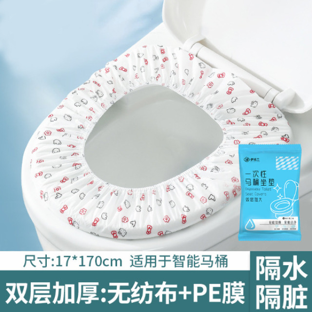 13377135.双层印花加厚一次性马桶垫套入式独立包装防水耐脏家用便携式
