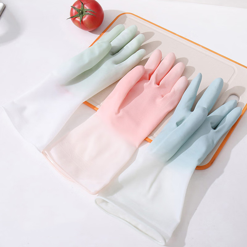 13377748.家用洗碗手套 耐磨厨房清洁橡胶乳胶洗衣服防水 塑胶胶皮刷碗手套