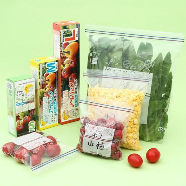13380909.食品保鲜密封袋家用透明食品袋双筋条自封袋加厚抽取式食物密封袋