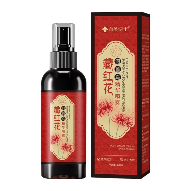 13505889.藏红花何首乌精华喷雾100ml/瓶温和养护植萃黑发喷雾免洗草本