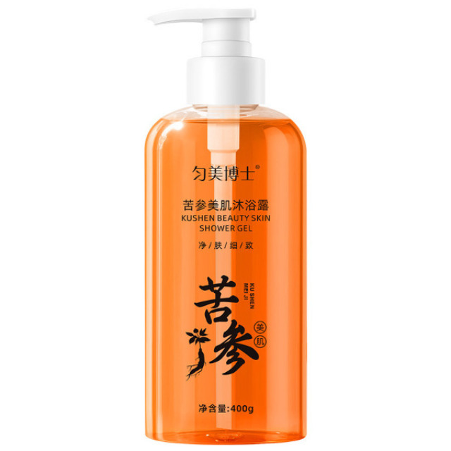 13721812.苦参美肌沐浴露清洁全身温和净澈不假滑沐浴露400g/瓶
