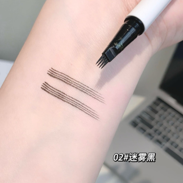 13722079.四爪液体分叉眉笔顺滑自然防水防汗学生党极细四叉眉笔50g/盒