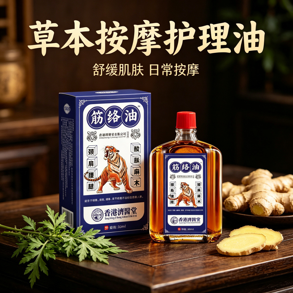 13733634.活络油舒筋活络膏颈椎腰椎外用蓝色活络油30ml/瓶