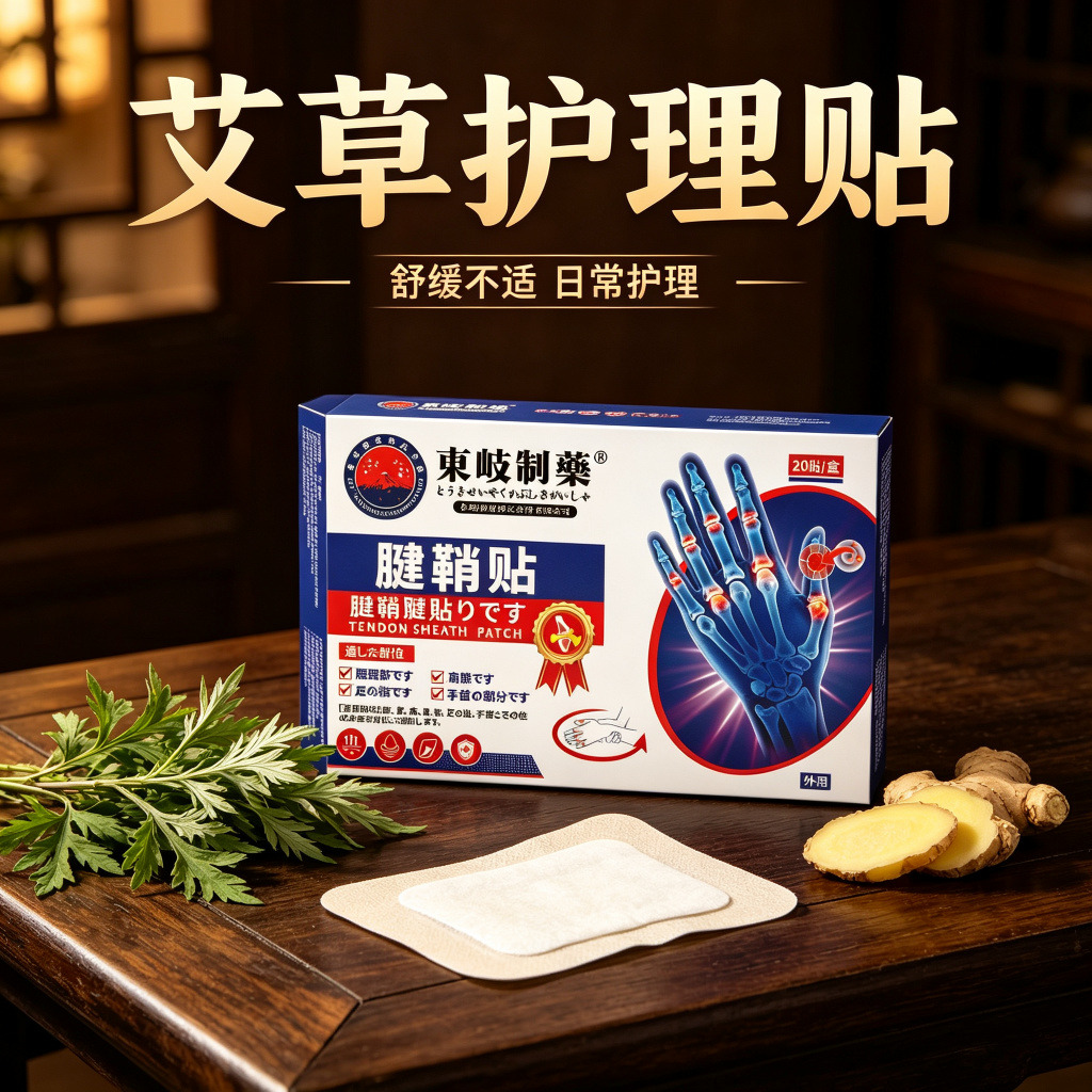 13734243.腱鞘贴手指手腕关节膏贴艾灸贴手指痛膏药贴20贴/盒