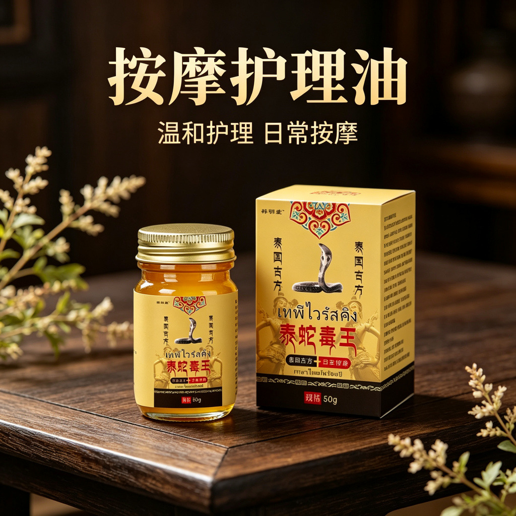 13736785.泰蛇毒王乳膏草本萃取身体护理50g/支