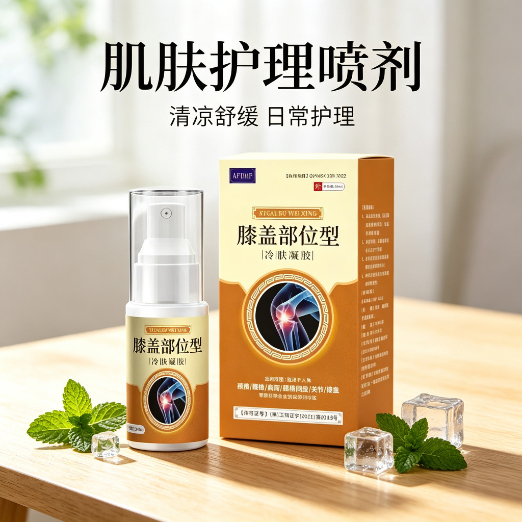 13735475.膝盖部位型冷敷喷剂腰椎关节疼痛颈椎腰间盘凝胶30ml/瓶